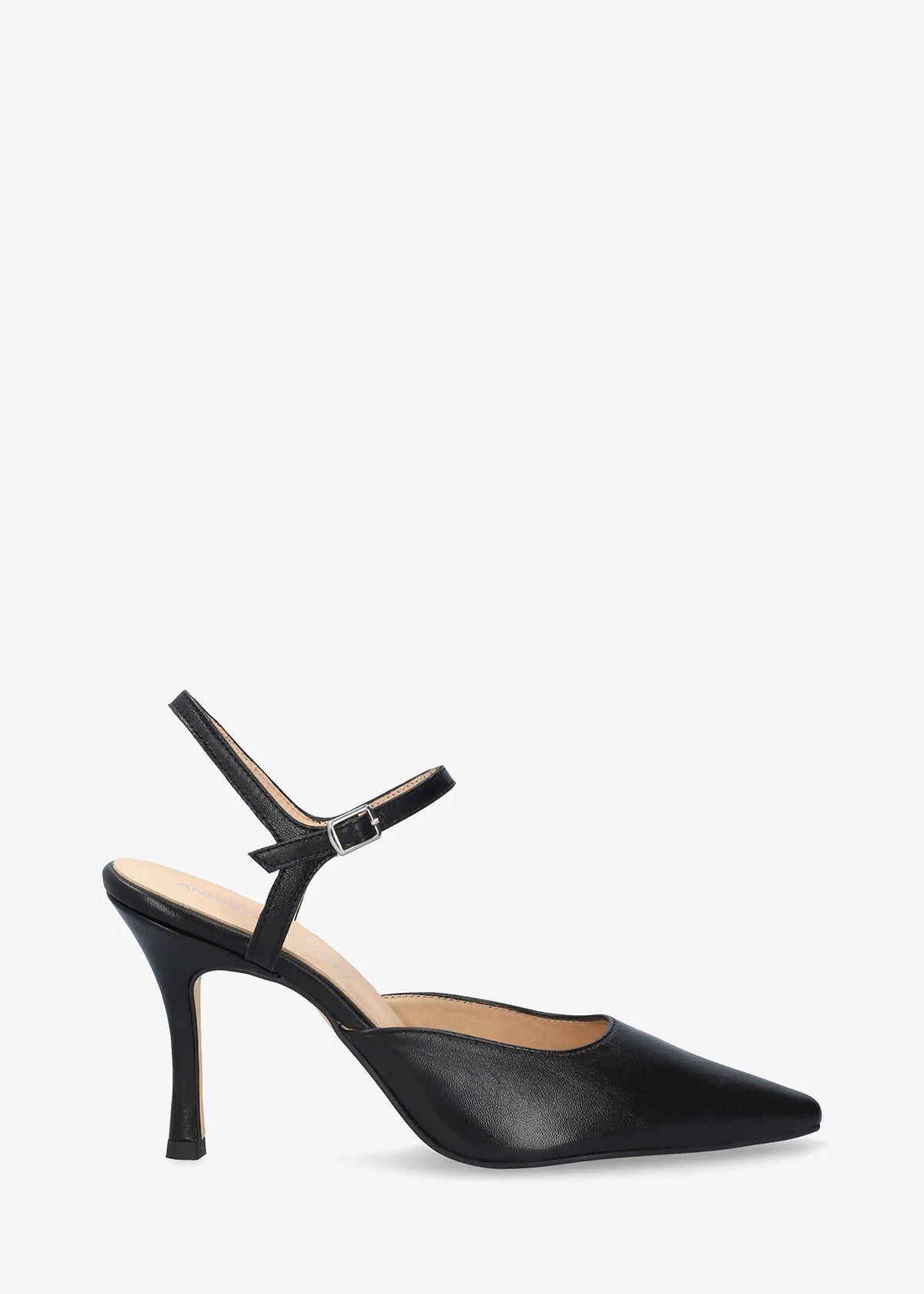 Slingback-klackskor - Odile, svart läder