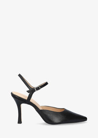 Slingback-klackskor - Odile, svart läder