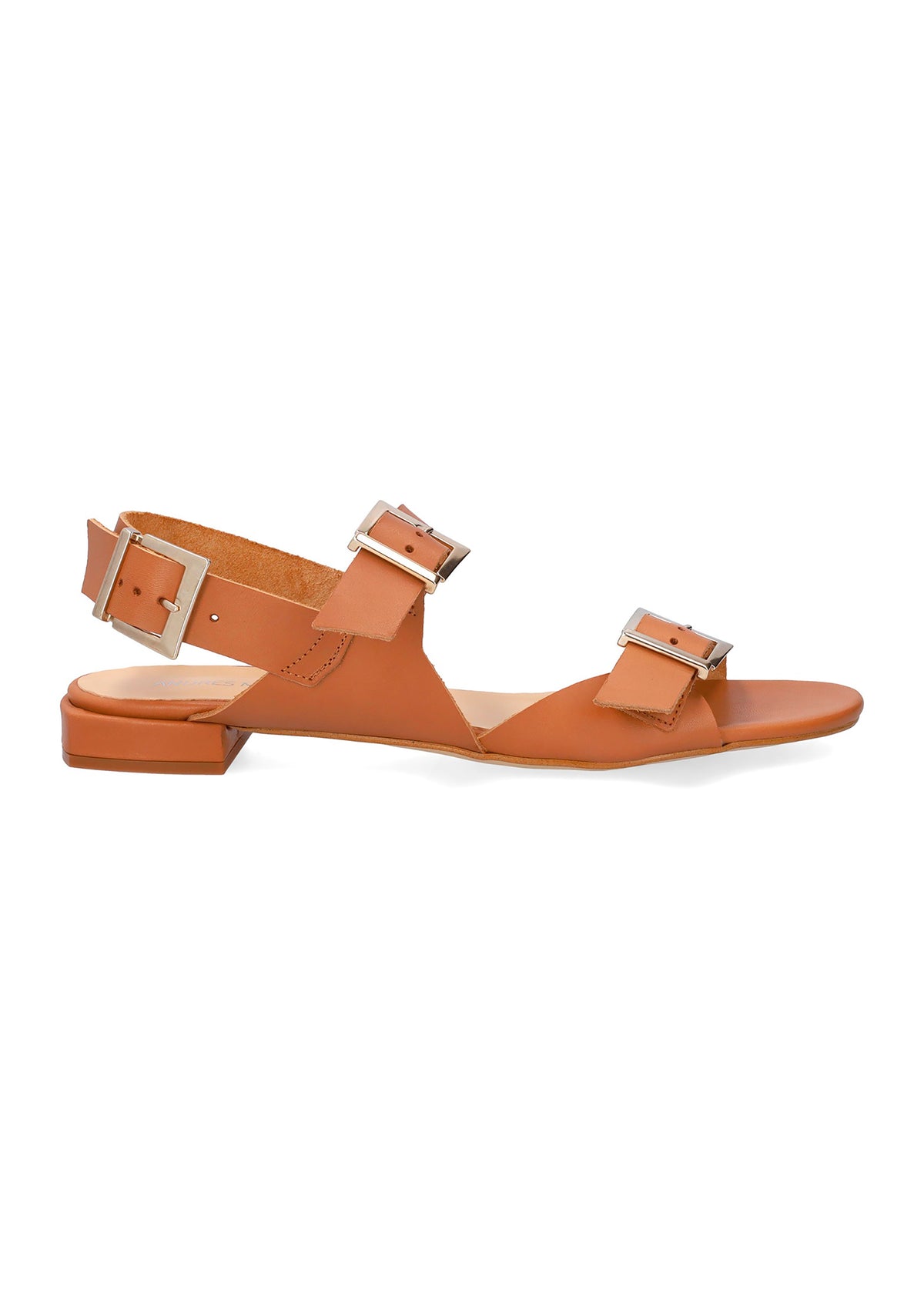 Sandals with buckle straps - Romina, brown leather
