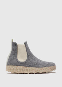 Felt ankle boots - grey, Caia