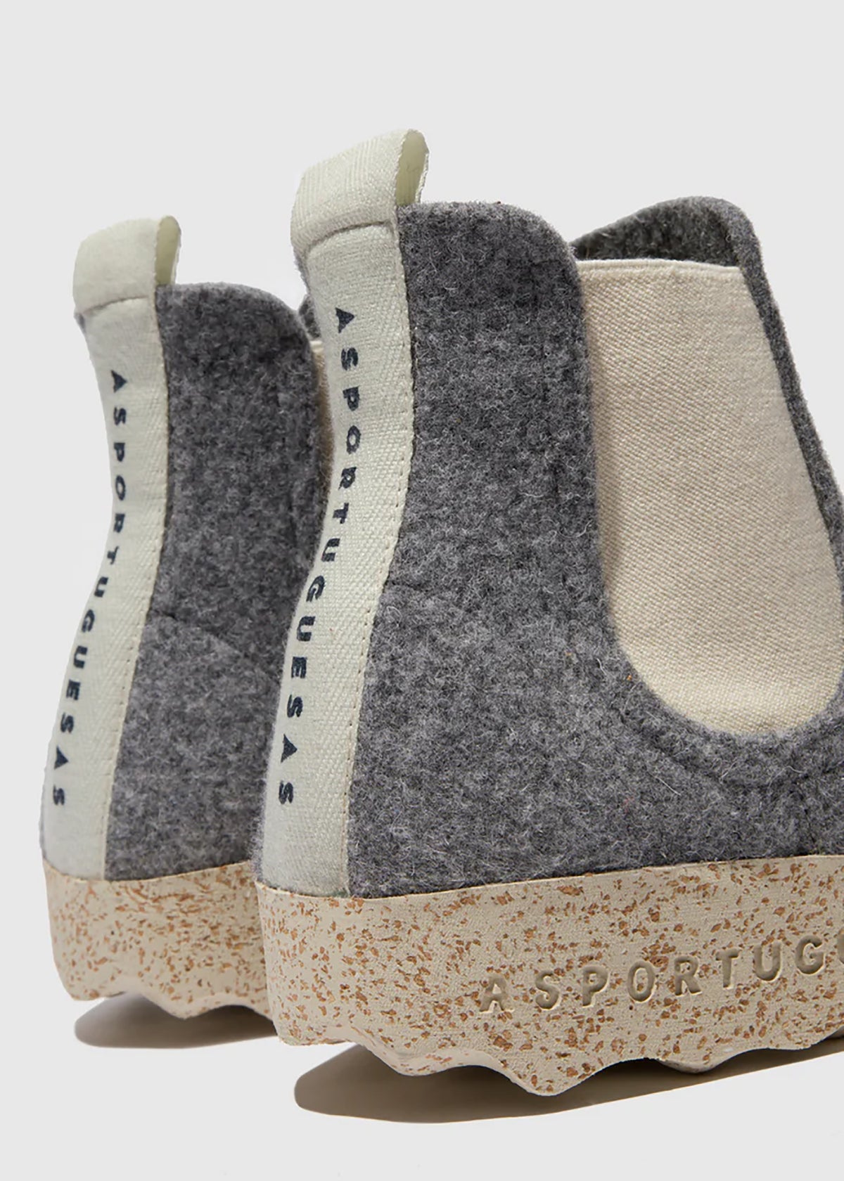 Felt ankle boots - grey, Caia
