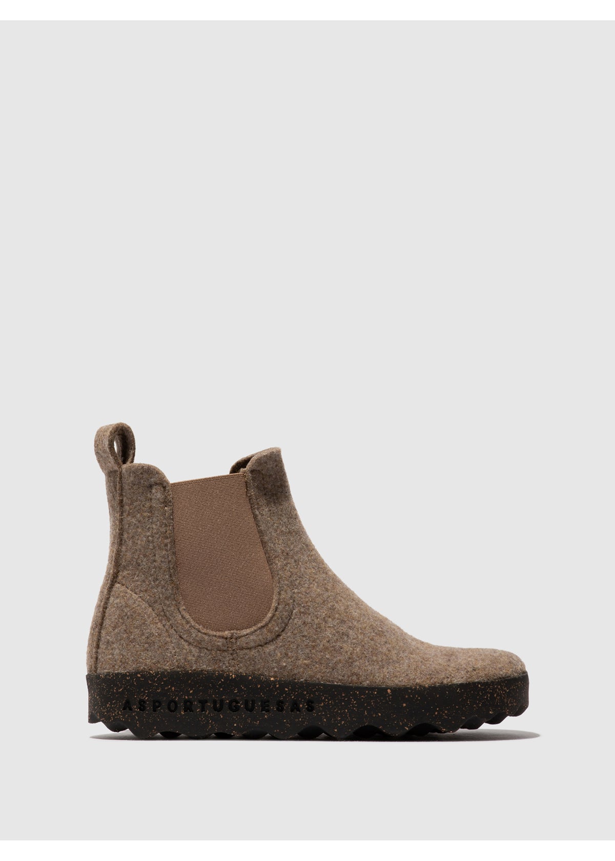 Felt ankle boots - beige, Caia