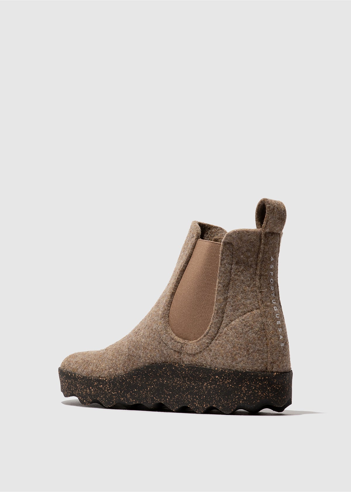 Felt ankle boots - beige, Caia
