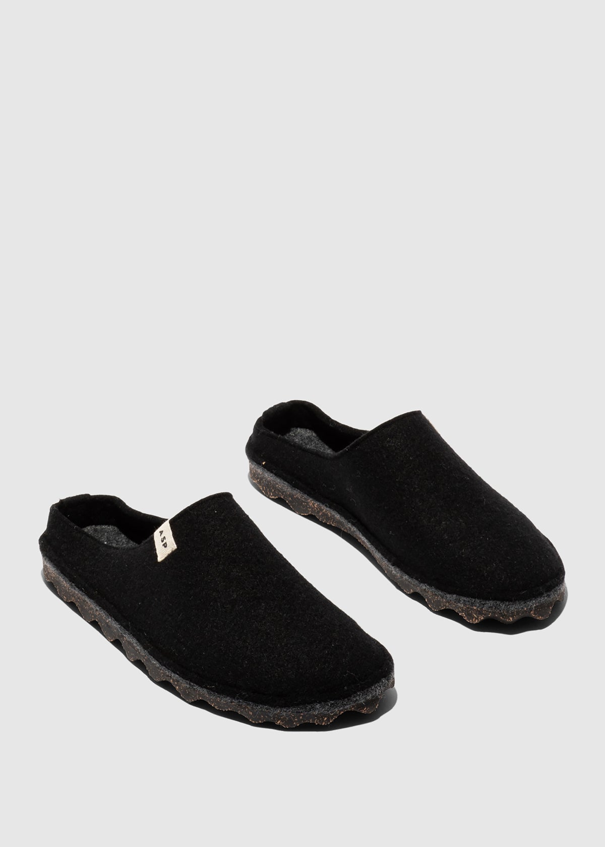 Felt slippers - Natura, black