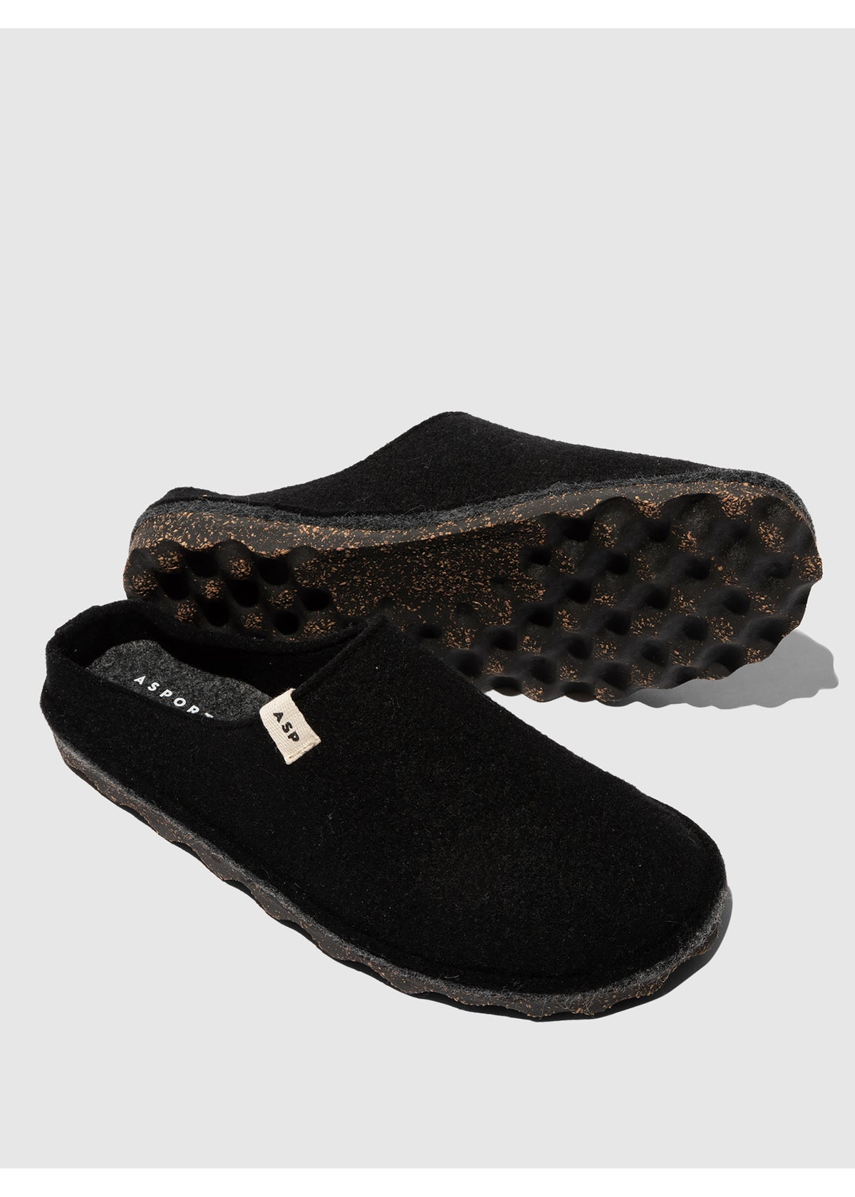 Felt slippers - Natura, black
