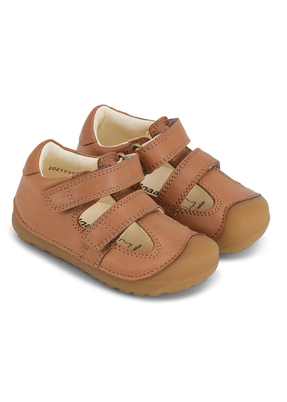 Lasten sandaalit - Petit Summer, Cognac, Bundgaard Zero Heel