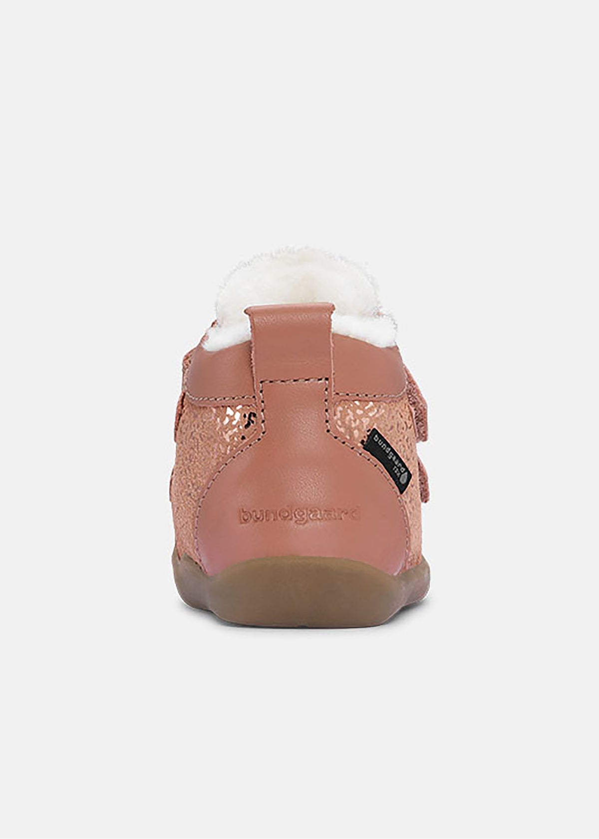Barfotaskor för barn - Bloom vinterkängor, rosa-guld läder, tex-membran