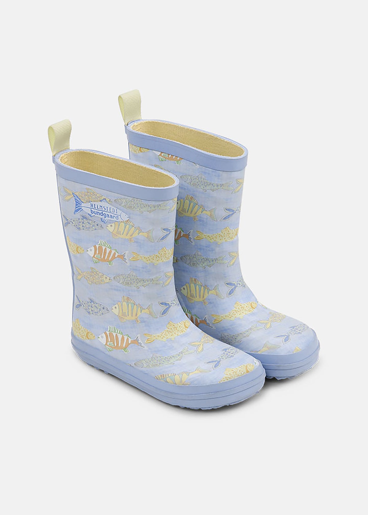 Children's rubber boots with thin lining - Charly, Fish Pond Ocean