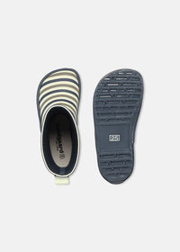 Barnens gummistövlar med tunt foder – Charly, Oceanic Stripe