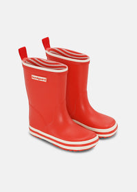 Children’s rubber boots with a thin lining – Charly, red