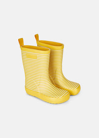 Lasten kumisaappaat ohuella vuorella - Charly, Sunflower Stripe