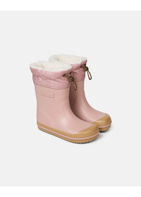 Gummistövlar med varmt foder - Hazy Vintage Rose, ljusrosa