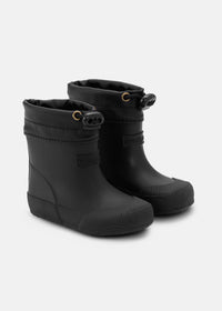 Rubber boots with warm lining - Malik Black, black