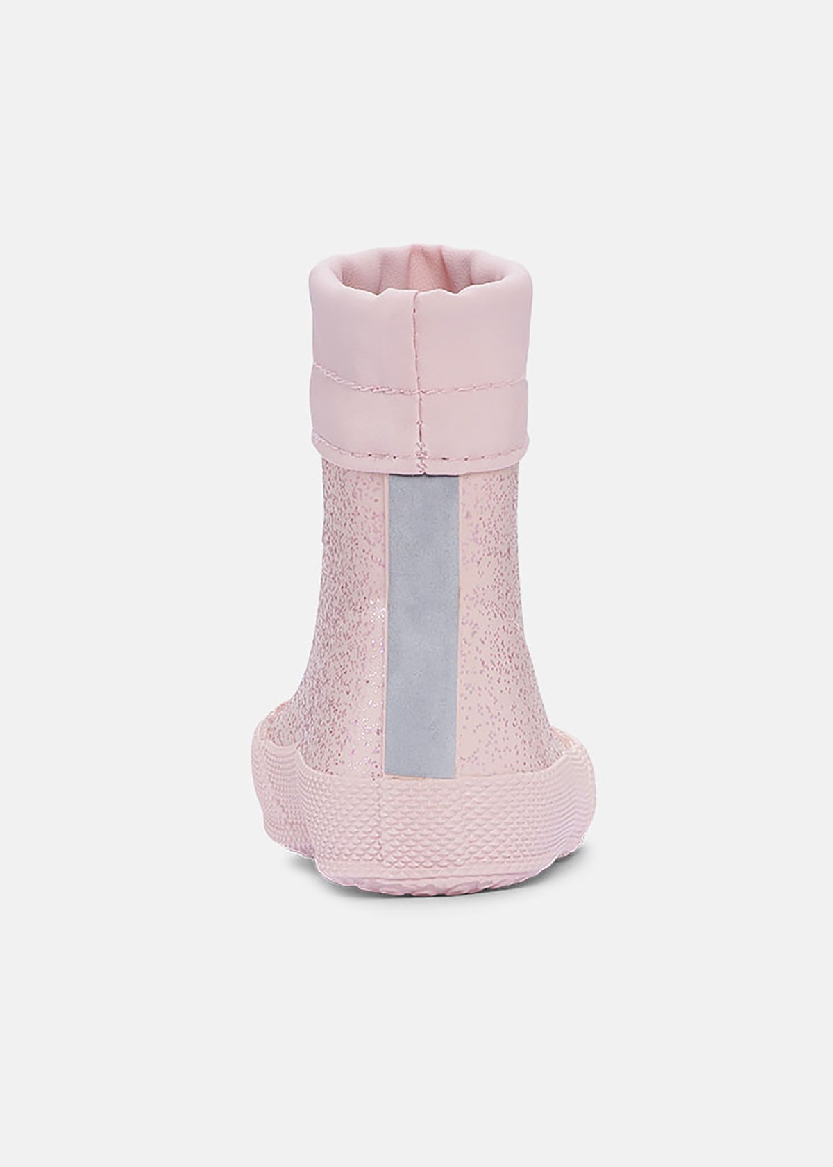 Rubber boots with warm lining - Malik Rose Sparkle, shimmering light pink