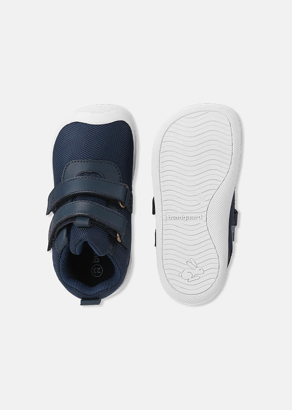 Children's Moon first step shoes - dark blue, tex membrane, Bundgaard Zero Heel