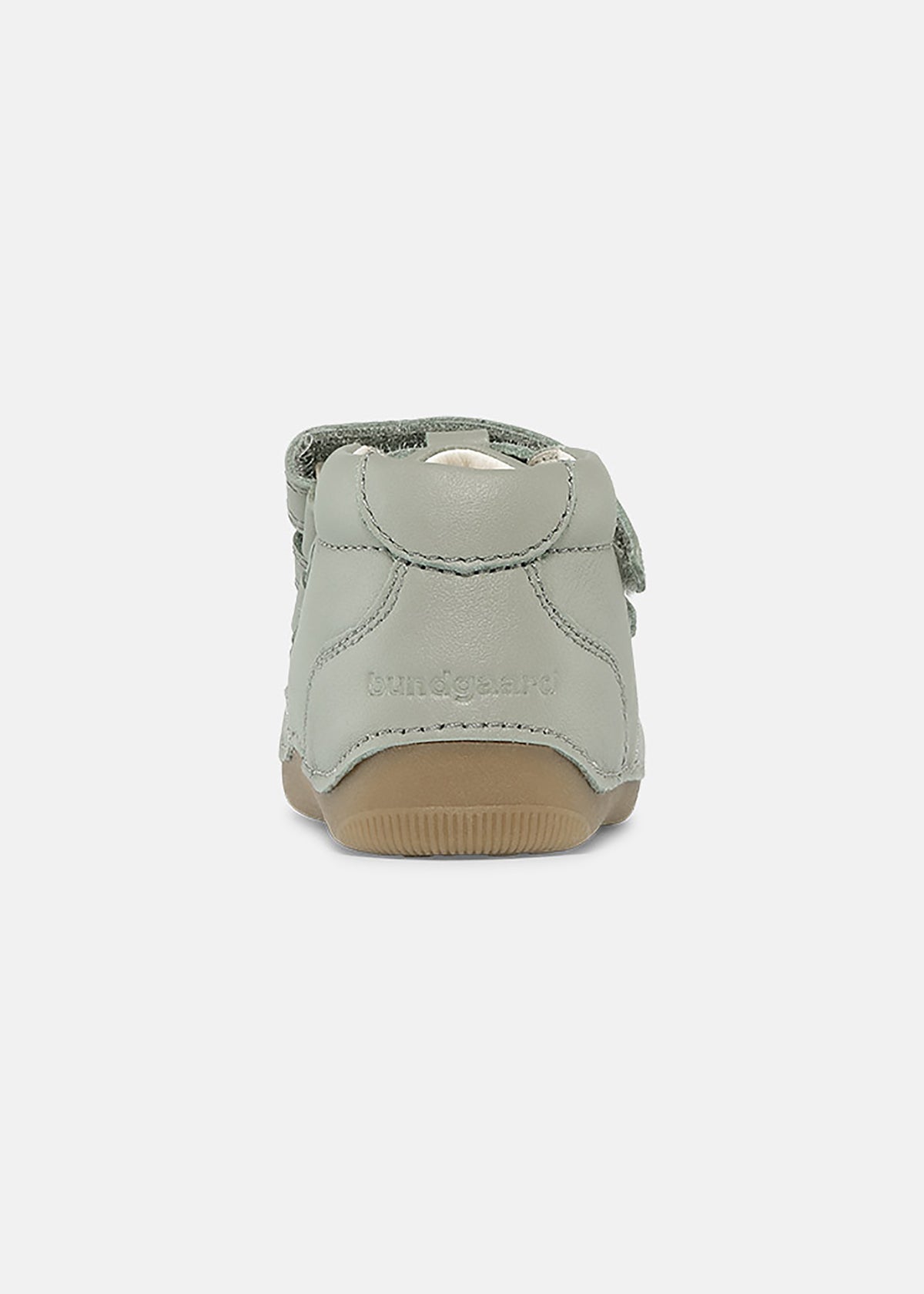 Children's barefoot shoes - first step shoes, Petit, sage green leather