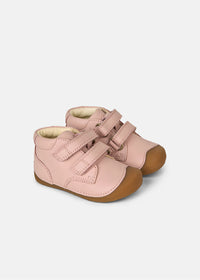 Barns barfotasneakers - första stegen skor, Petit, gammal rosa