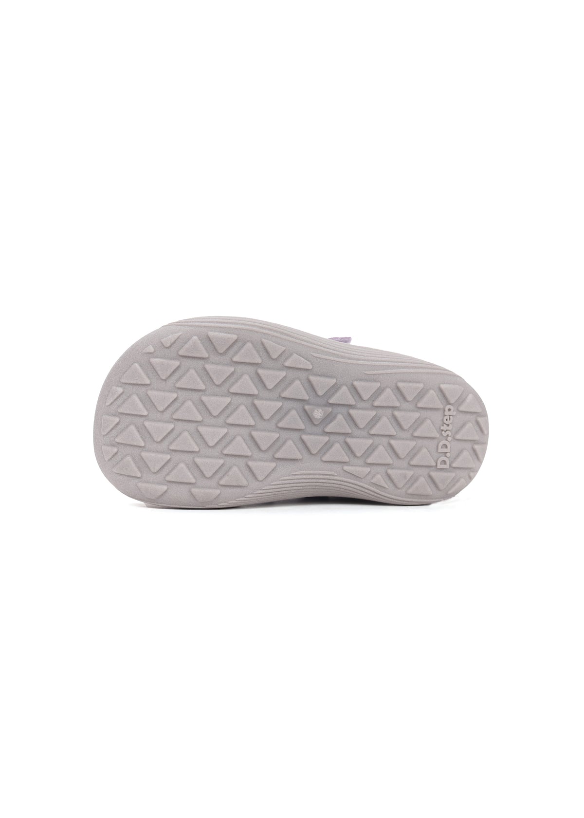 Children's barefoot sneakers - purple fabric, Velcro straps