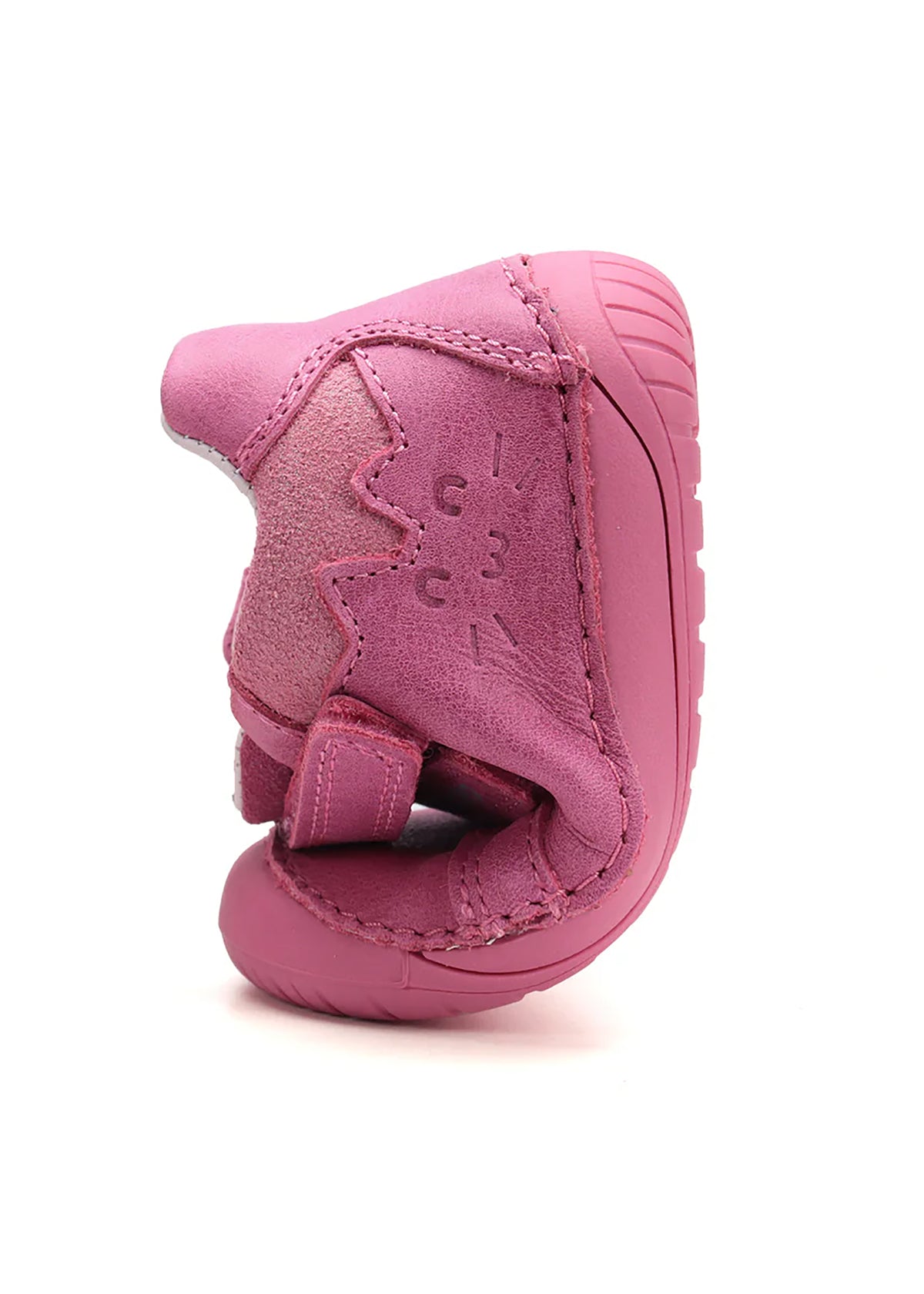 Lasten paljasjalkatennarit, välikausikengät - pinkki nahka, kissa