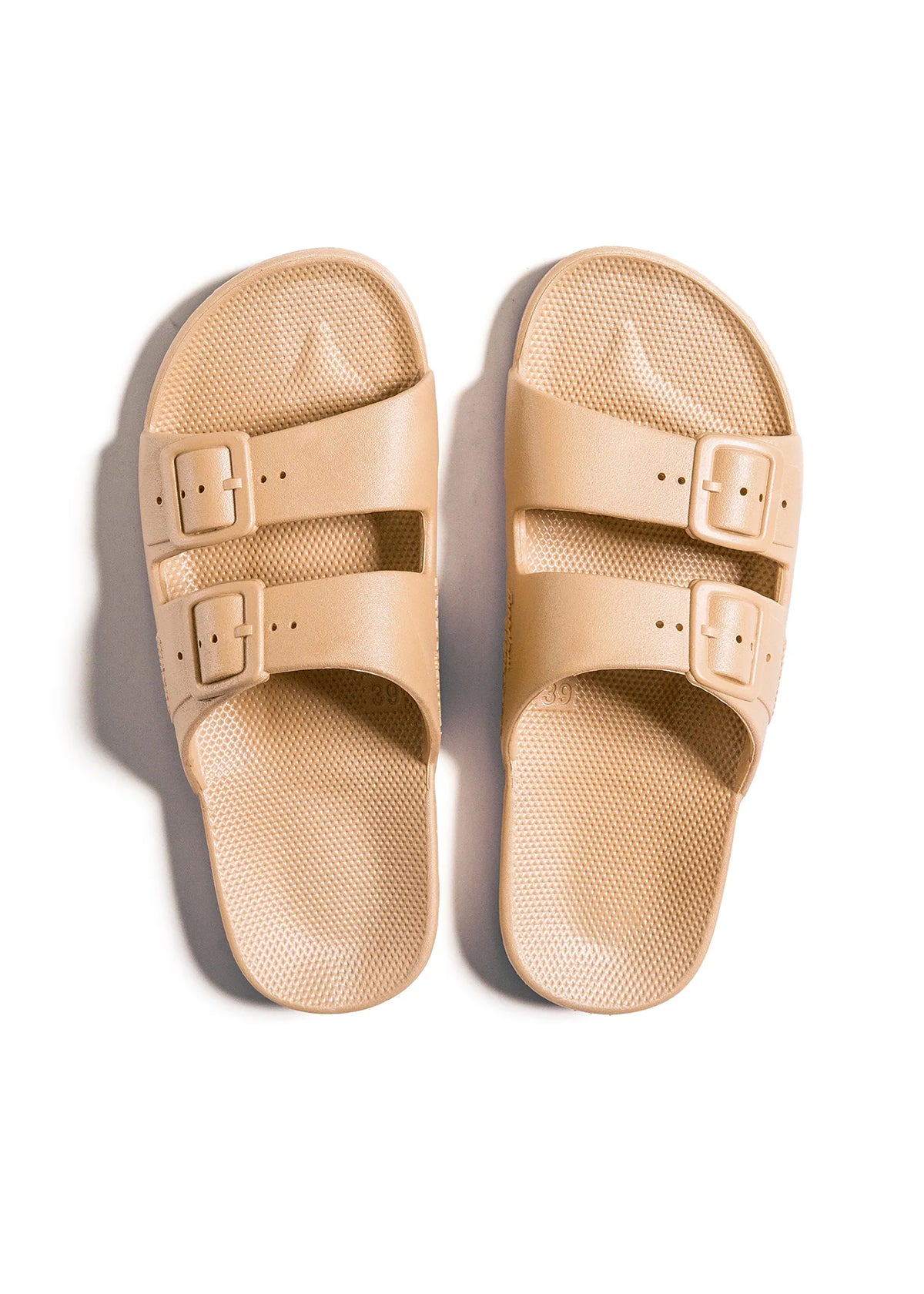 Freedom Moses - sandals - slip-ons with two straps, Camel