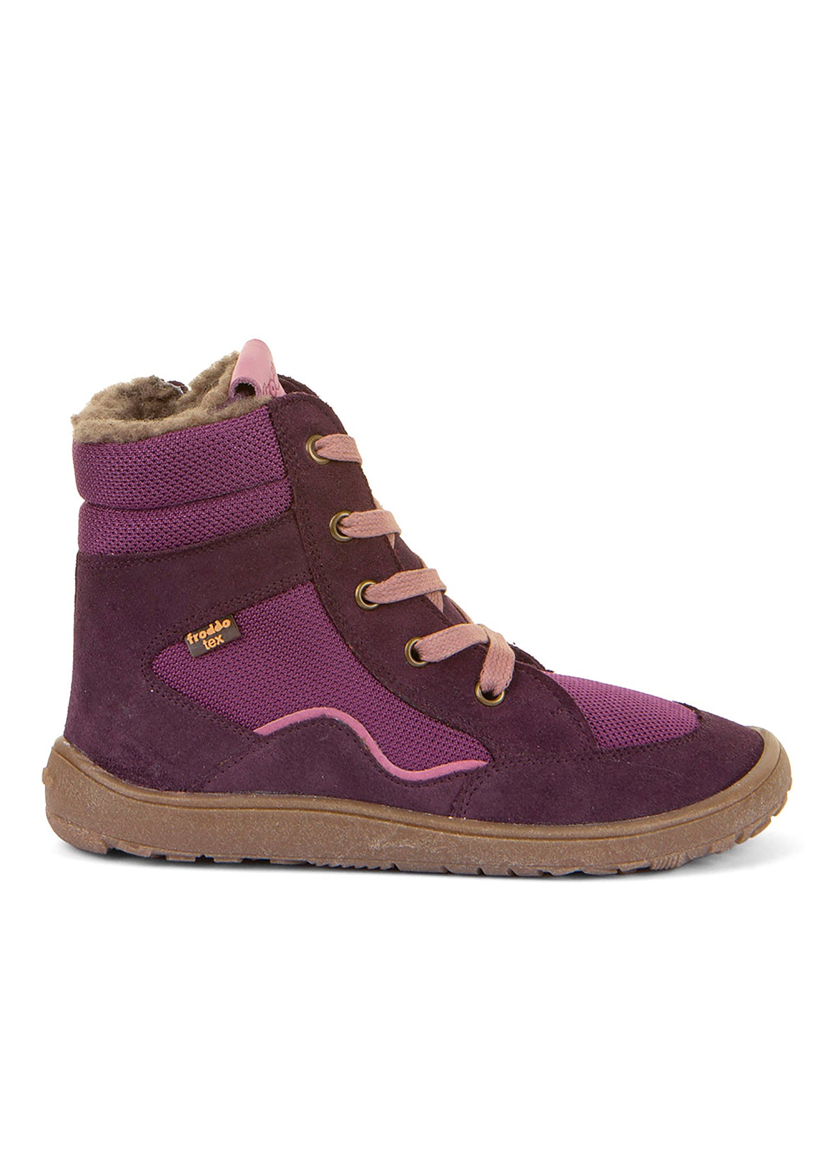 Paljasjalkakengät - Talvikengät, TEX Wool Grow - violetti