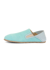 Paljasjalkakengät, Slip-On - mintunvihreä puuvilla, vegaaninen