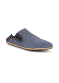 Paljasjalkakengät, Slip-On - sininen puuvilla, vegaaninen