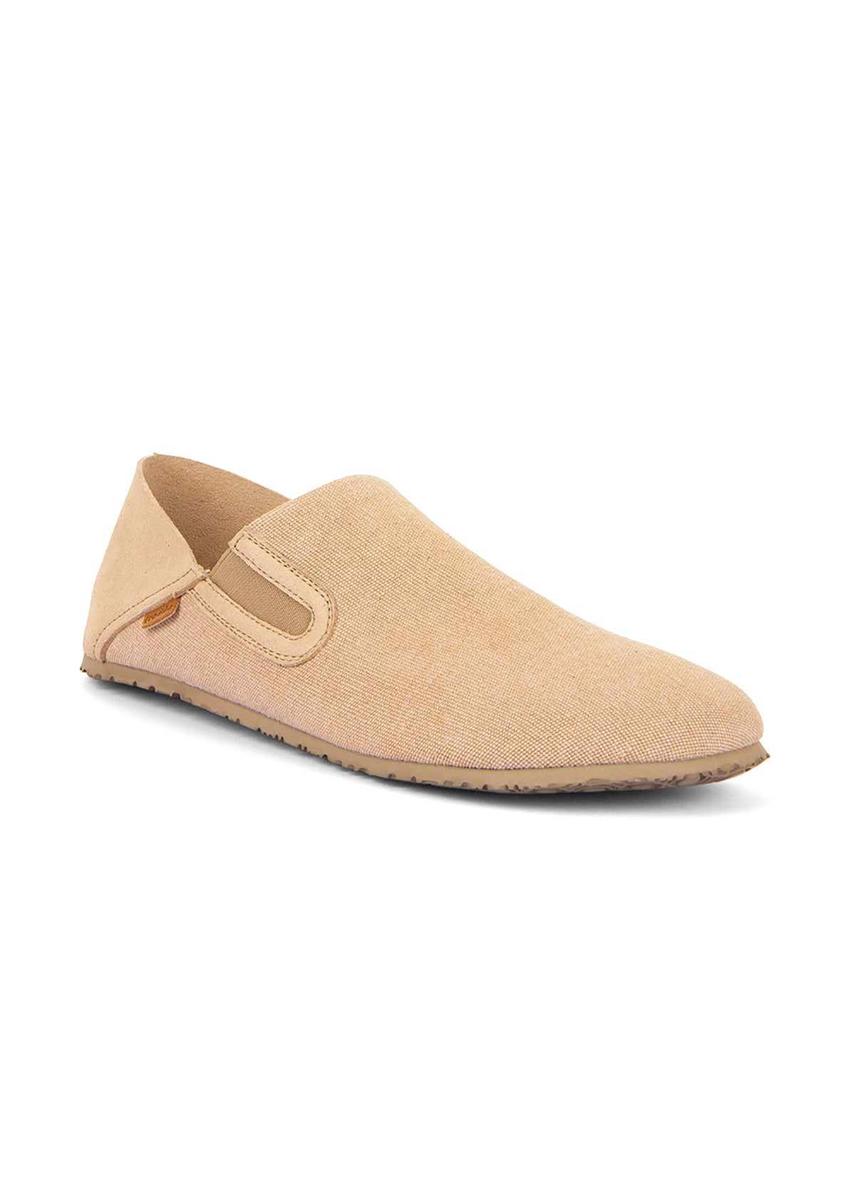 Barfotaskor, Slip-On - beige bomull, vegansk