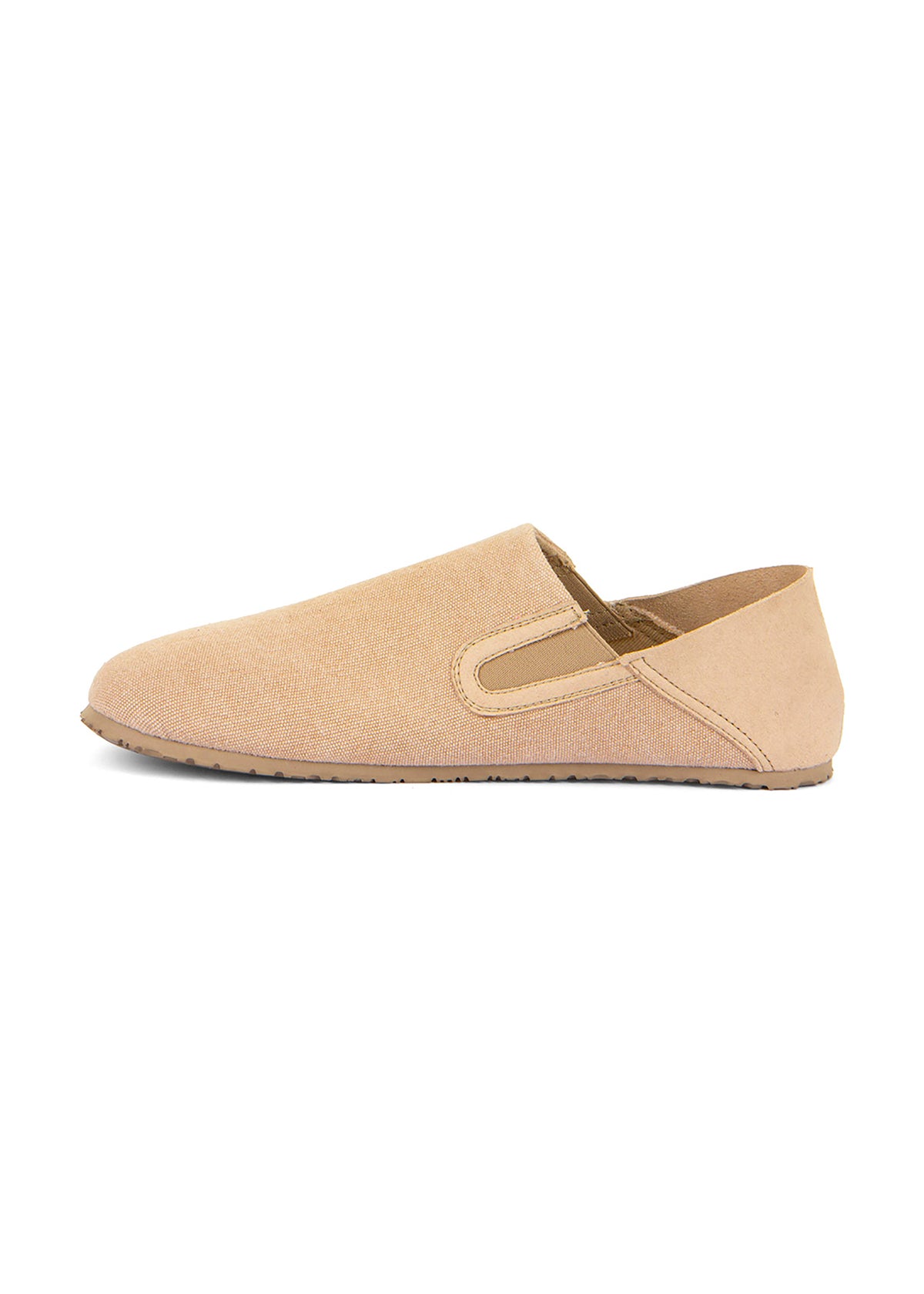 Barfotaskor, Slip-On - beige bomull, vegansk