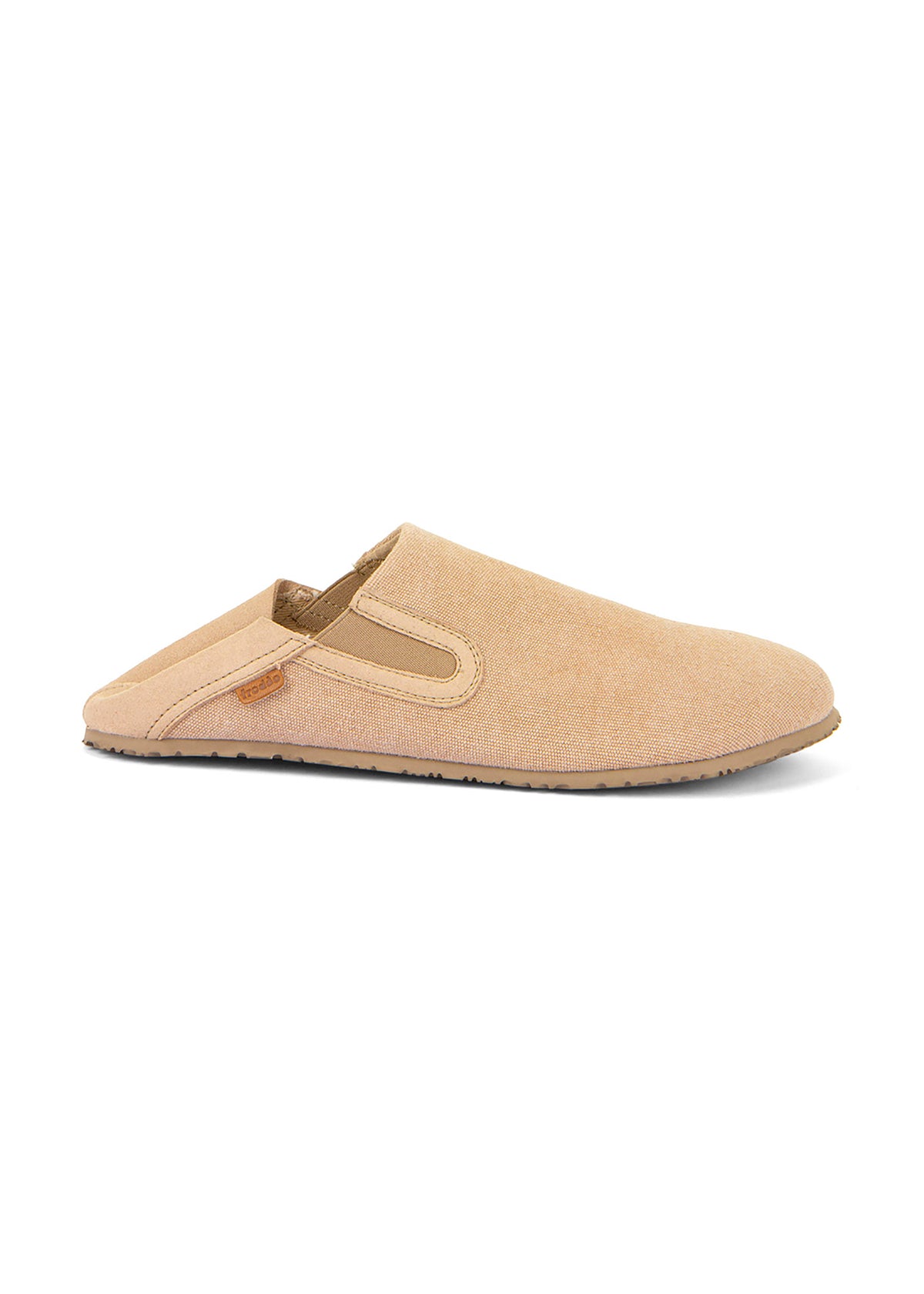 Barfotaskor, Slip-On - beige bomull, vegansk