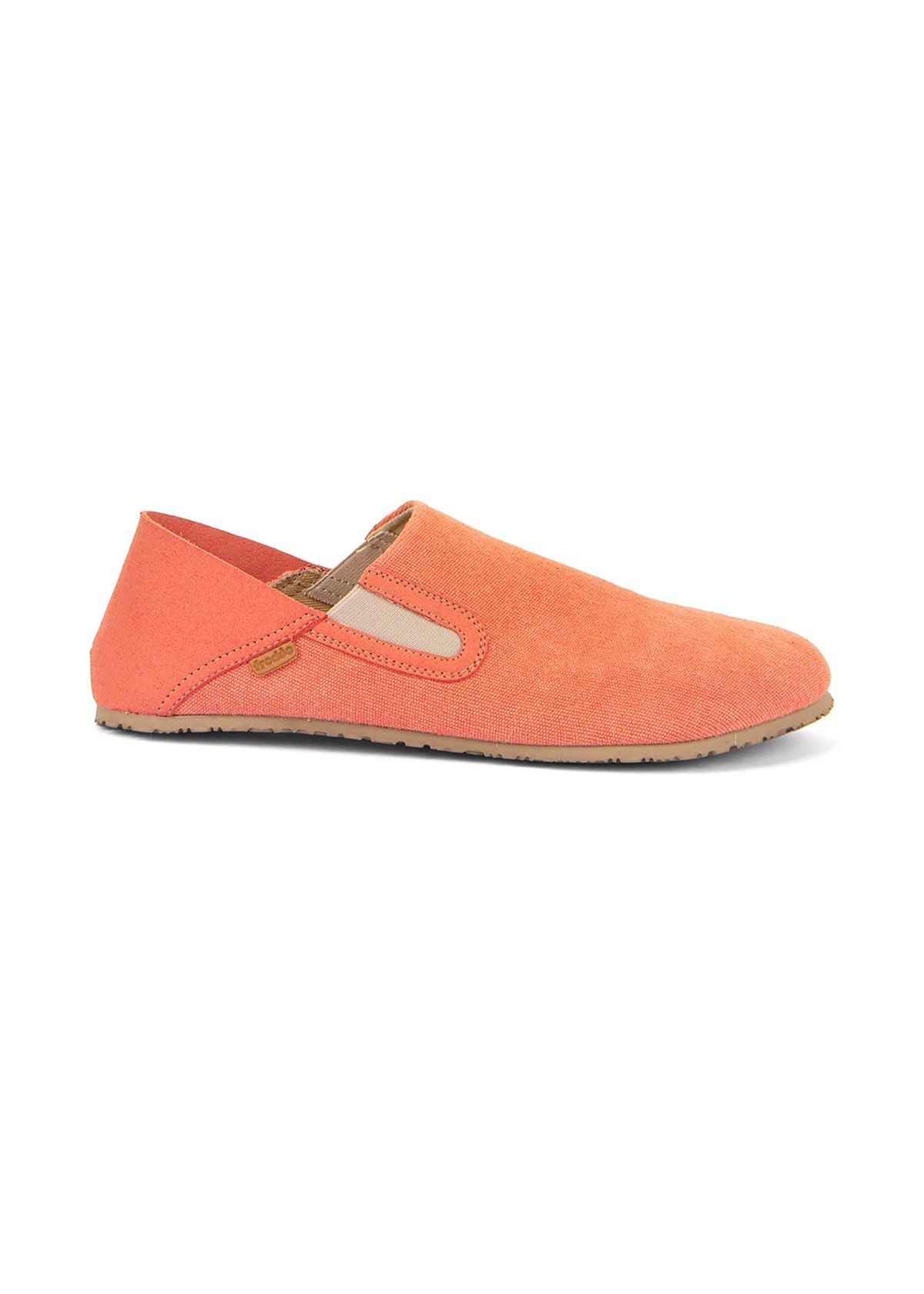 Barfotaskor, Slip-On - orange bomull, vegansk