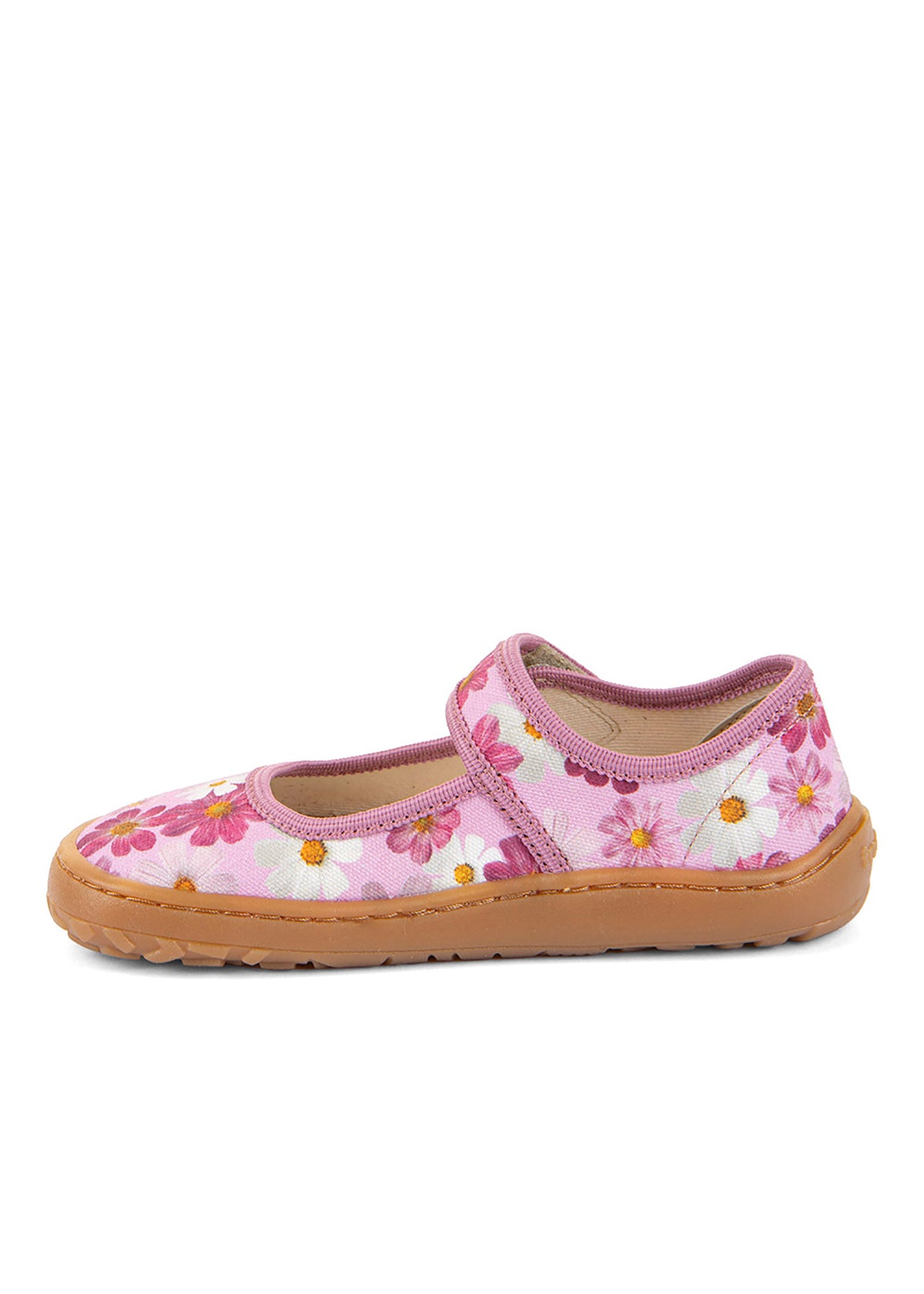 Children's Barefoot shoes - ballerinas, pink flowers