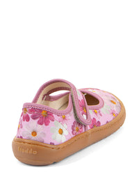 Children's Barefoot shoes - ballerinas, pink flowers