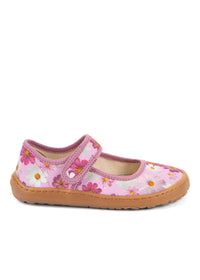 Children's Barefoot shoes - ballerinas, pink flowers