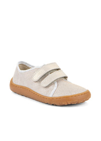 Children's barefoot sneakers - sparkling gold