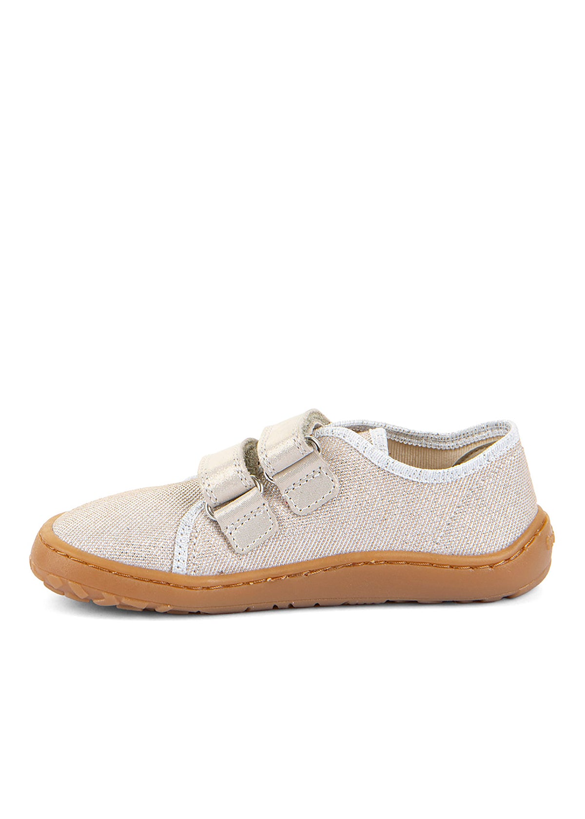 Children's barefoot sneakers - sparkling gold