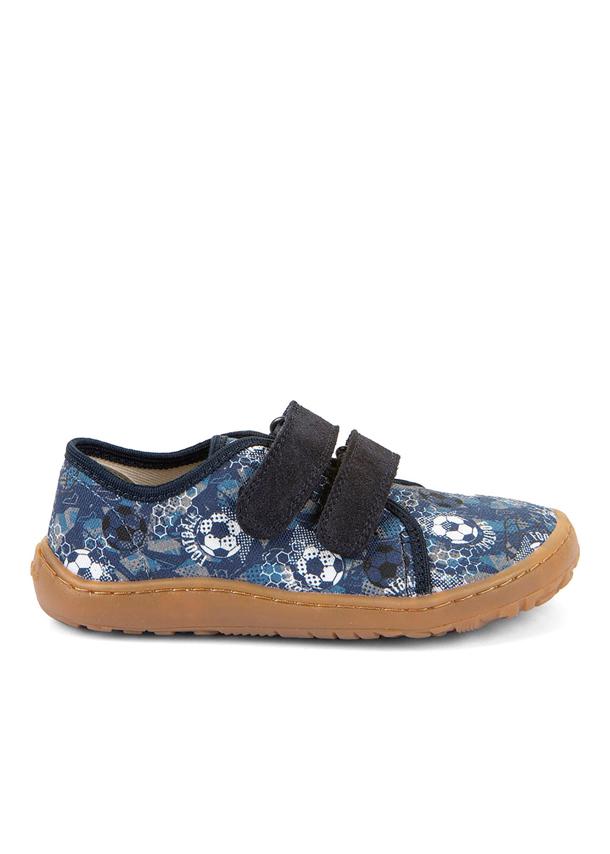 Children's barefoot sneakers - blue, soccer