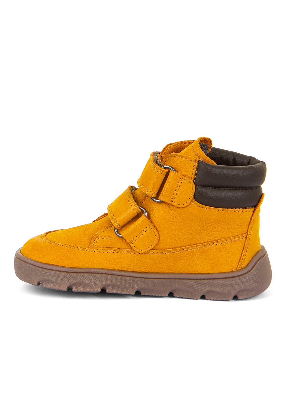 High-top barefoot shoes - transitional season shoes, Zeru TEX, yellow