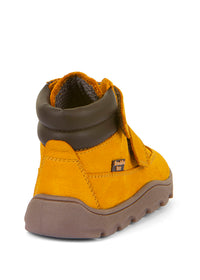 High-top barefoot shoes - transitional season shoes, Zeru TEX, yellow