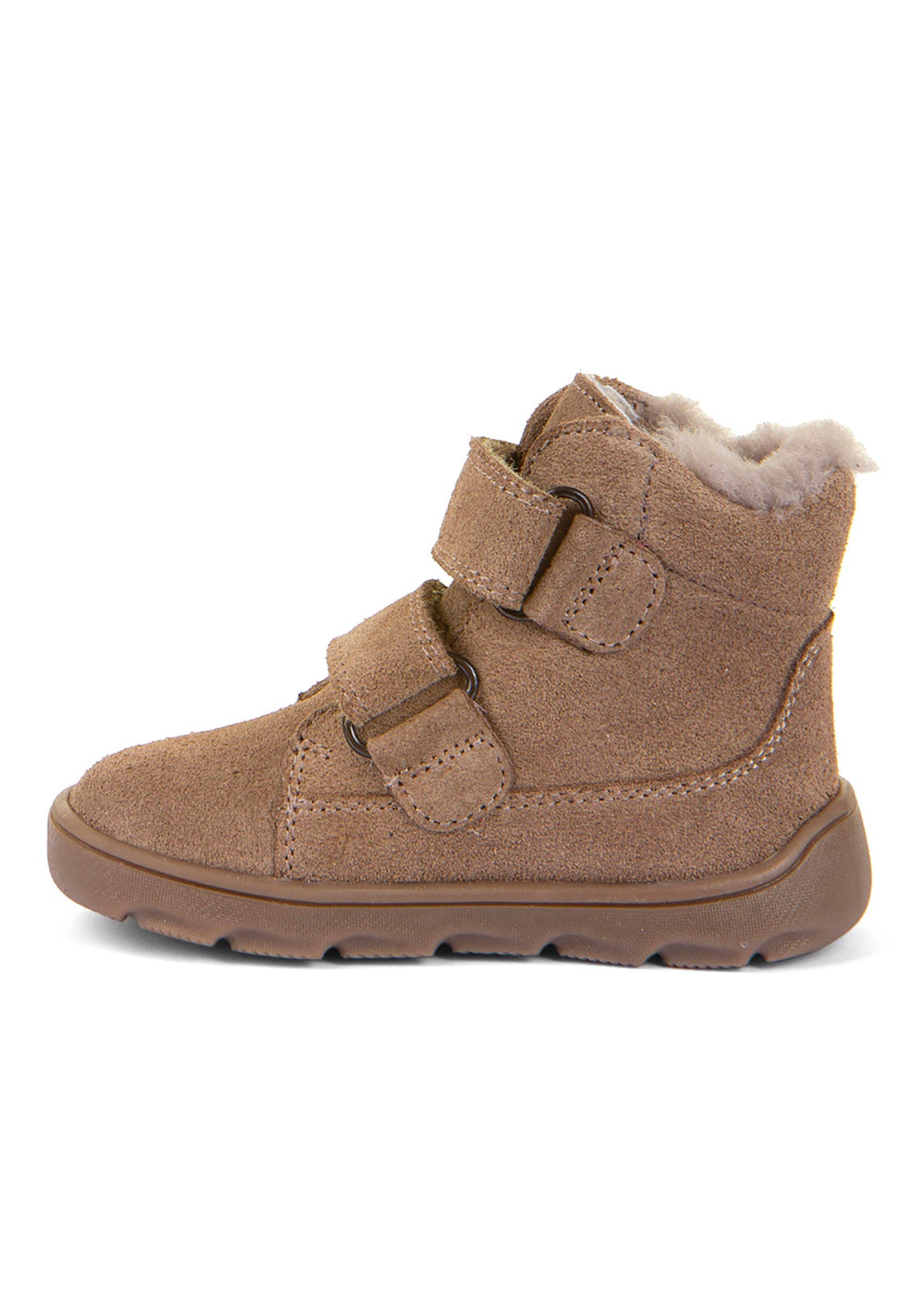 Barns barfotaskor, vinterkängor - Zeru Tex Furry, beige