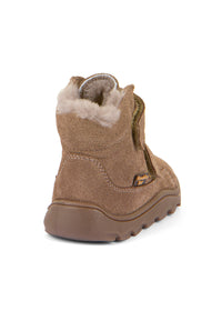 Barns barfotaskor, vinterkängor - Zeru Tex Furry, beige