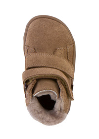 Barns barfotaskor, vinterkängor - Zeru Tex Furry, beige