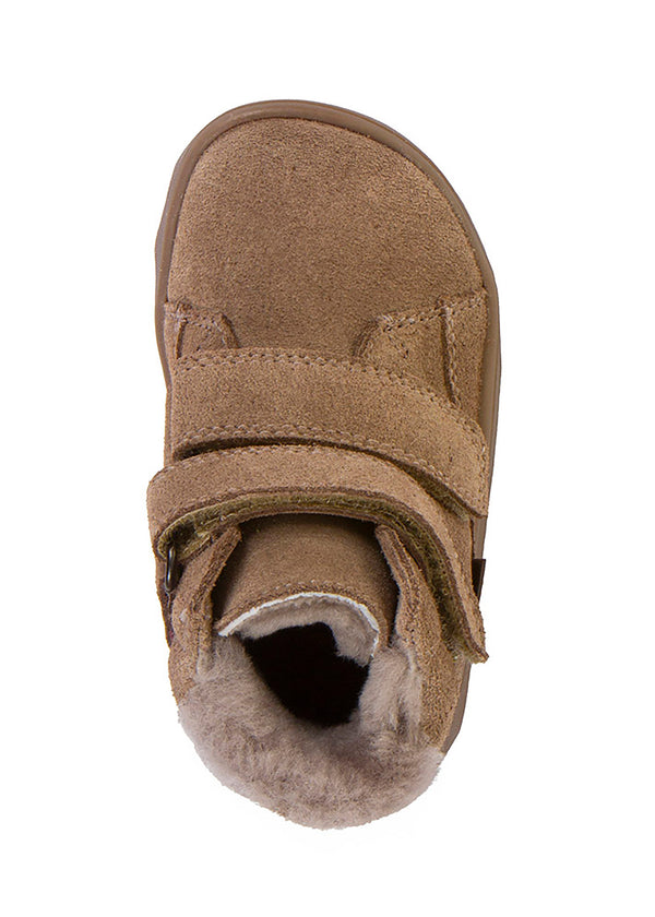 Lasten paljasjalkakengät, talvikengät - Zeru Tex Furry, beige