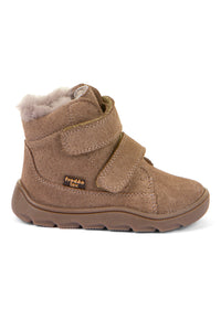 Barns barfotaskor, vinterkängor - Zeru Tex Furry, beige
