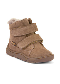 Barns barfotaskor, vinterkängor - Zeru Tex Furry, beige