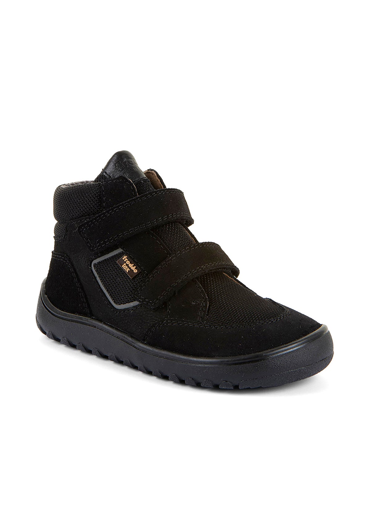 High-top barefoot sneakers - transitional-season shoes, Up Hill TEX, black