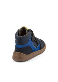 High-top barefoot sneakers - transitional-season shoes, Up Hill TEX, dark blue