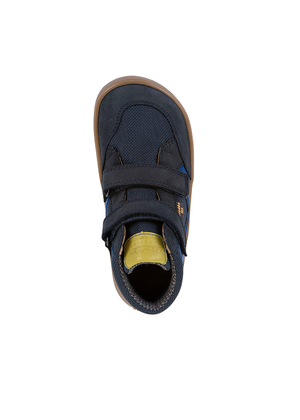 High-top barefoot sneakers - transitional-season shoes, Up Hill TEX, dark blue