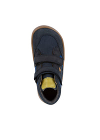 High-top barefoot sneakers - transitional-season shoes, Up Hill TEX, dark blue