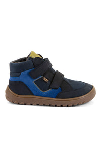 High-top barefoot sneakers - transitional-season shoes, Up Hill TEX, dark blue